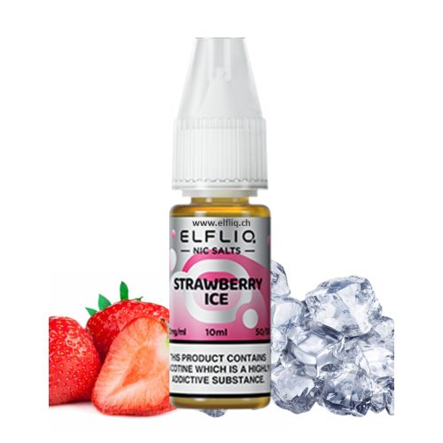 Lichid pentru tigara electronica  Elf Bar Elfliq - Salt 20mg 10ml - Strawberry Ice
