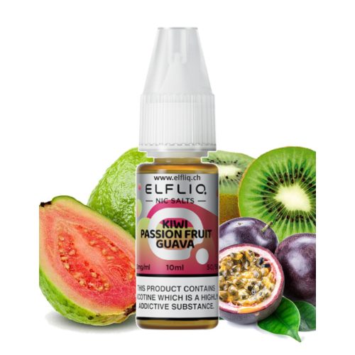 Lichid pentru tigara electronica  Elf Bar Elfliq - Salt 20mg 10ml - Kiwi Passion Fruit Guava 