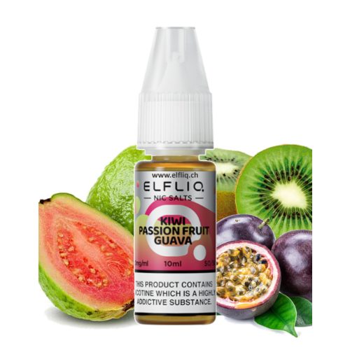 Lichid pentru tigara electronica  Elf Bar Elfliq - Salt 20mg 10ml - Kiwi Passion Fruit Guava 